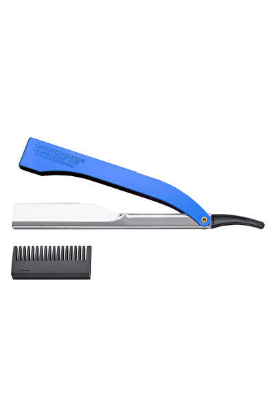 Kiepe Lamă de ras Shavette din aluminiu, albastră, 128