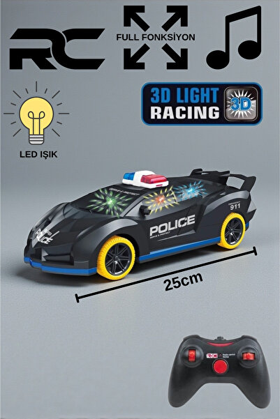TRENDZONE Uzaktan Kumandalı Full Fonksiyon Şarjlı Sesli Işıklı Oyuncak Spor P...