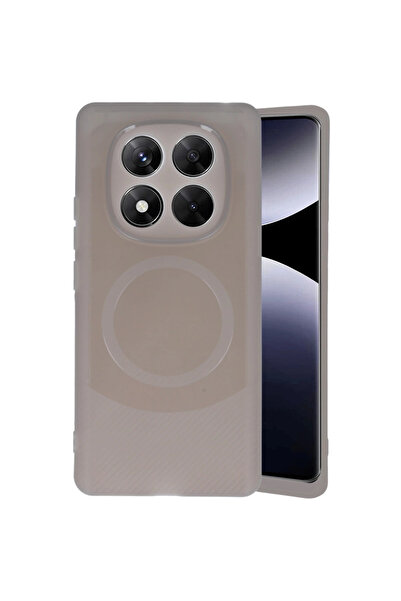 Twin Store غطاء حماية لهاتف ريدمي نوت 14 الجيل الرابع من مايا كاربون - رمادي