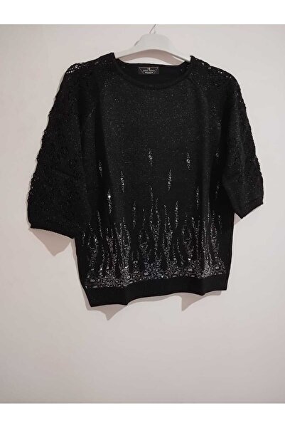 anne moda ankara Ανώτερης ποιότητας, Στάνταρ μέγεθος, Μανίκια Κάπρι, Μείγμα βαμβακιού-ακρυλικού, Κομψό, Πλεκτό πουλόβερ/μπλούζα