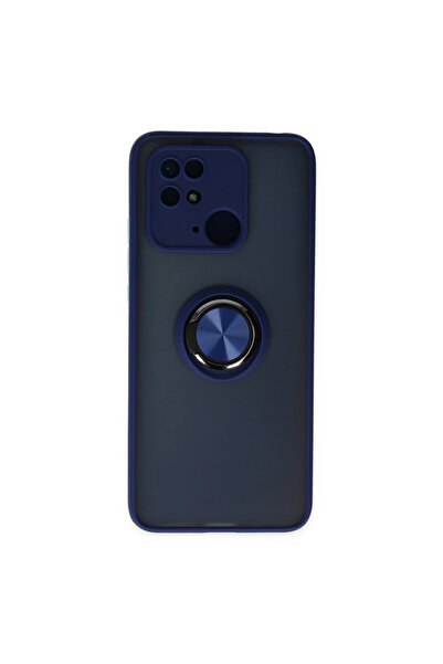 eco port غطاء سيليكون مونتريال لـ Xiaomi Poco C40 مع حلقة - أزرق داكن