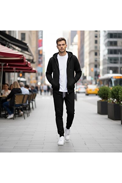 Pablomoda Three Thread Cardigan-Sweatpants Set of 2