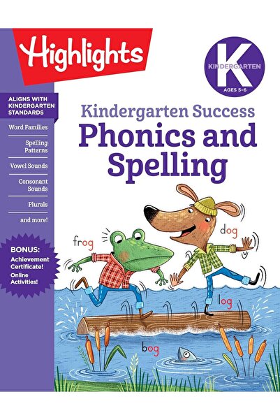 Highlights Learning كتاب تمارين ممتع لتعلم الصوتيات والإملاء لمرحلة رياض الأطفال