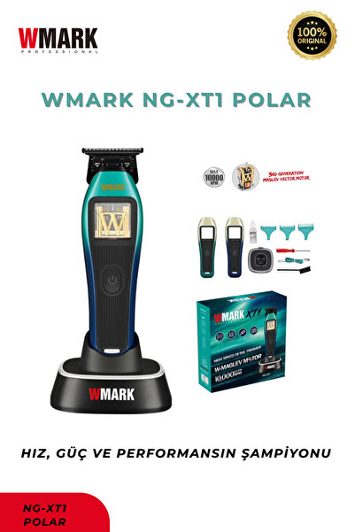 Wmark Vector Motor Detail Trimmer (USB şarjlı, 2 yedek kapaklı) Ense Ve Sakal Makinesi NG-XT1 POLAR