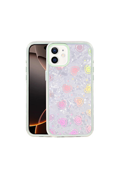 Twin Store غطاء آيفون 11 لومي منقوش - أخضر