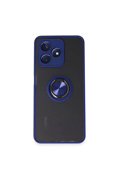 Twin Store غطاء سيليكون C53 مونتريال مع حلقة - أزرق داكن