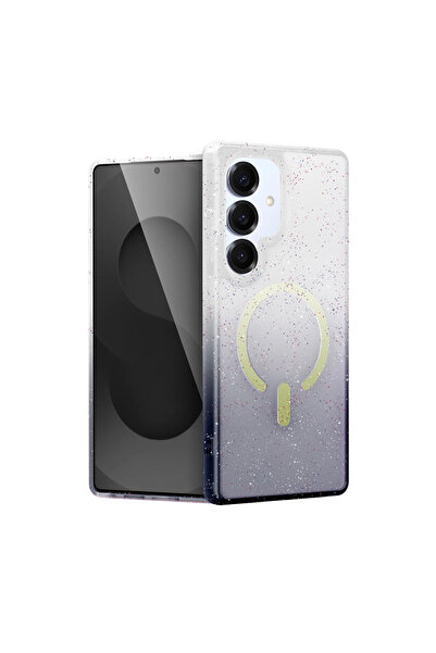 Najmaddin غطاء سامسونج جالاكسي S25 بوميل شايني ماجسيف - أسود