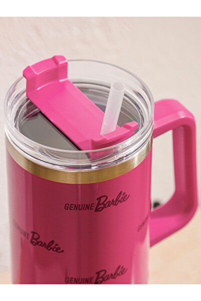 LC Waikiki Stylish Choices from Esvab Clothing |   Barbie Printed Metal Water Bottle with Straw 1000 ml