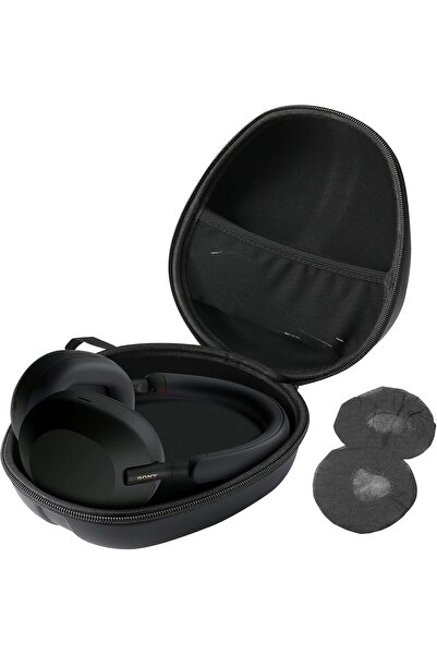 PROCASE Headphone Case - Hard Travel Bag with 2 Dust Covers (Black)