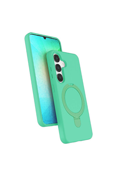 Najmaddin غطاء سامسونج جالاكسي S25 ريجال مع حامل ماج سيف - أخضر