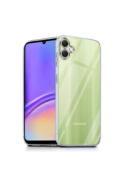 Twin Store غطاء حماية لهاتف جالاكسي A07 4G من السيليكون الشفاف الفاخر - شفاف