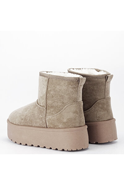 SOFILINE Khaki open-toe fur boots with thick sole LT33-45 111