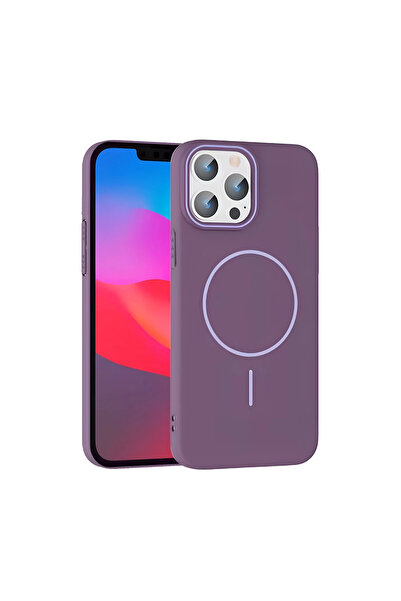 Twin Store غطاء ماج سيف لآيفون 14 - أرجواني