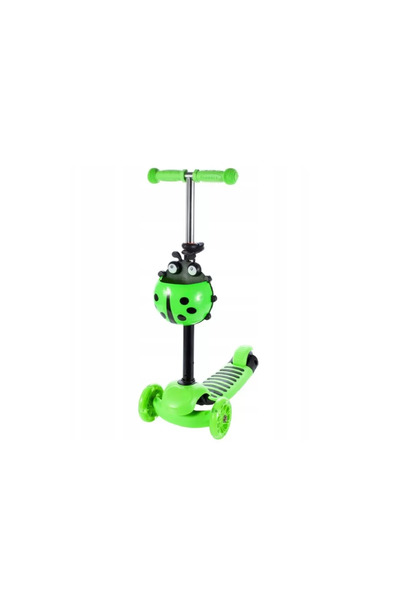 Outdoor Trotineta Malplay Buburuza Tip Scooter cu 3 Roti Verde