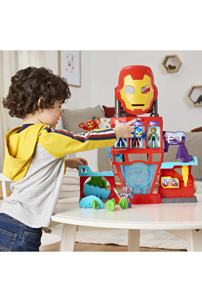 IRON MAN Marvel and His Amazing Friends Playset (Iron Quarters)