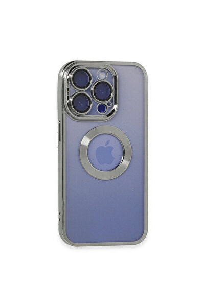 Najmaddin حافظة آيفون 15 برو من السيليكون - فضي