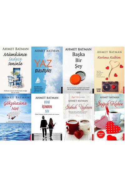 Destek Yayınları Yaz Bulutları - Mümkünse Sadece Seninle - Korkma Kalbim - Gökyüzüne Not - Ahmet Batman Set