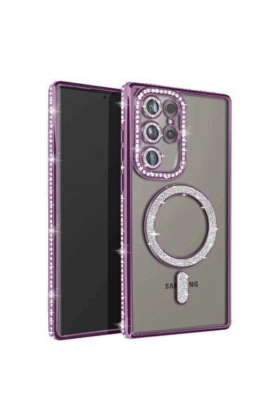 Twin Store حافظة جالاكسي إس 23 جوكي سيملي ماجنيتيسيف - بنفسجي غامق