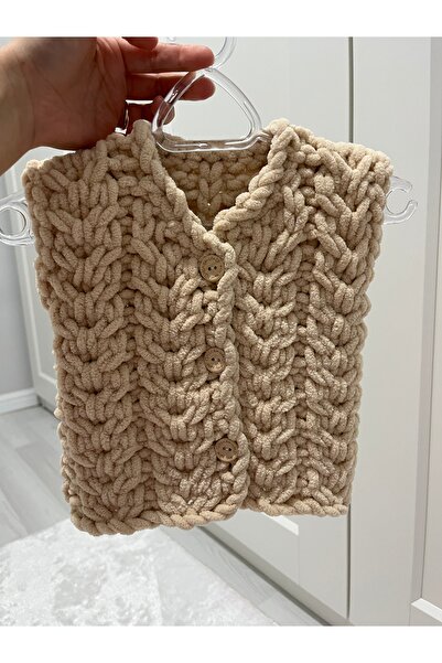 Puffy başak model bebek yeleği