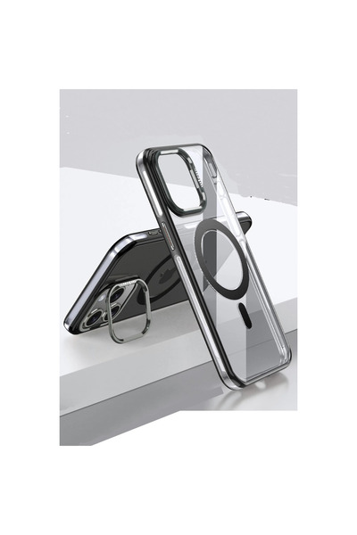 Twin Store غطاء آيفون 15 دروب ماج سيف - أسود