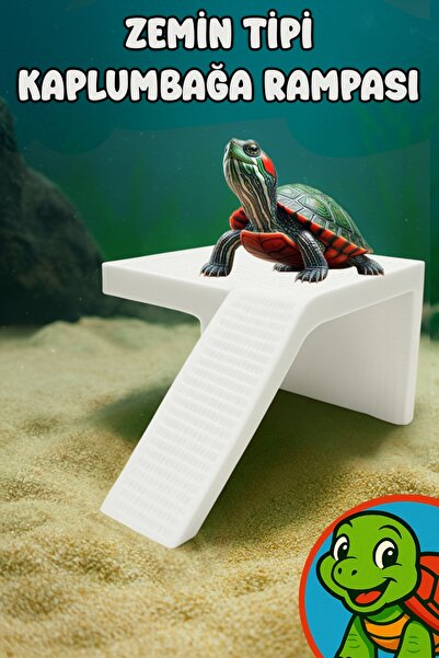 MD×JOA Kaplumbaga Rampası 𒀭 S BOY 𒀭 Kaplumbağa Akvaryumu için Zemin Tipi Rampa