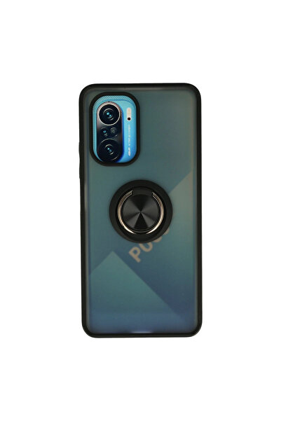 eco port غطاء حماية سيليكون لهاتف Xiaomi Redmi K40 مع حلقة مونتريال - أسود