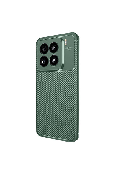 Twin Store غطاء كربون للتركيز التلقائي لهاتف Mi 15 - أخضر داكن