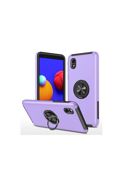 Twin Store غطاء Galaxy A01 Core مع حلقة النخبة - باللون الأرجواني