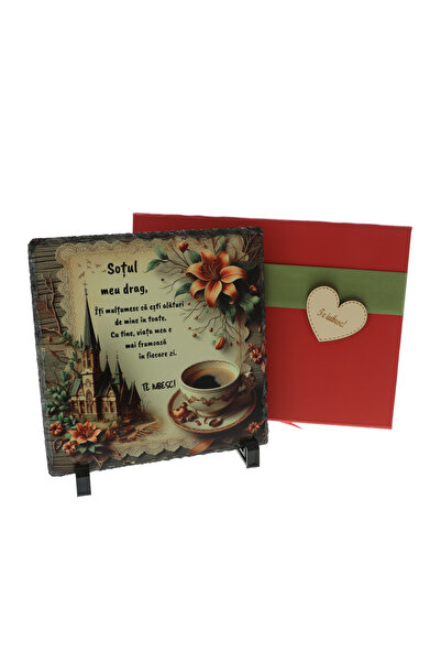 GiftExpress Cadou pentru Soț personalizat pe piatră ardezie