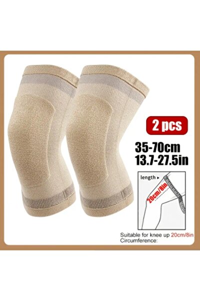 ORGANICYOU واقي الركبة من الكشمير السميك من يانغتشو - مرونة عالية ودفء، أصفر ...