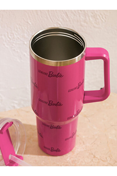 LC Waikiki Stylish Choices from Esvab Clothing |   Barbie Printed Metal Water Bottle with Straw 1000 ml