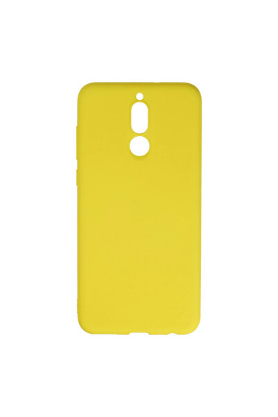 Twin Store حافظة هاتف ميت 10 لايت من السيليكون المخملي الداخلي - أصفر