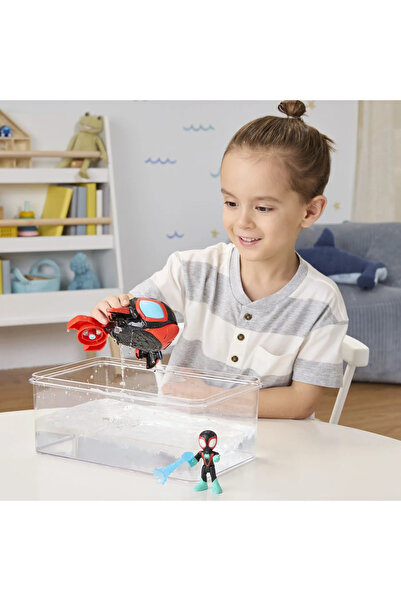 Marvel Spider-Man Spidey and His Amazing Friends Marvel 7.6 cm Figure and Dolphin Submarine Set