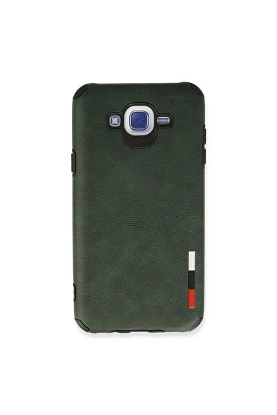 Twin Store حافظة جلدية لهاتف جالاكسي J7 - أخضر