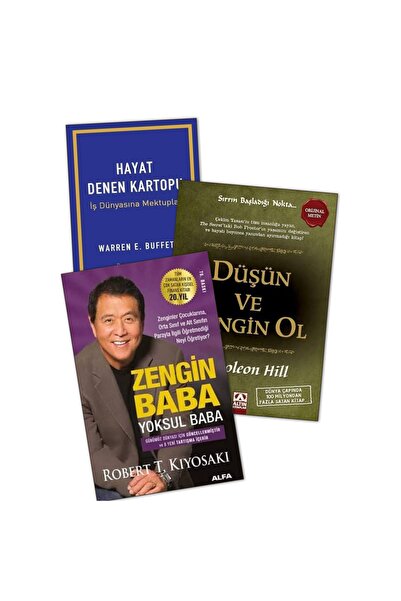 Altın Kitaplar Zengin Baba Yoksul Baba - Düşün ve Zengin Ol - Hayat Denen Kar...