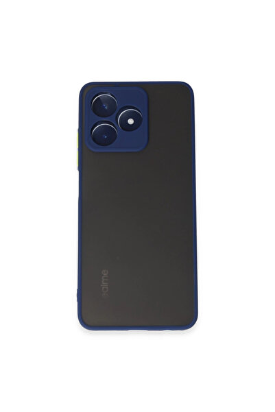 Najmaddin حافظة Realme C53 غطاء سيليكون مونتريال سيليكون - أزرق بحري