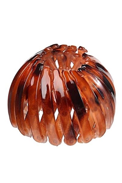 Stone Family Brown Shiny Leopard Pattern Modern Hair Accessory