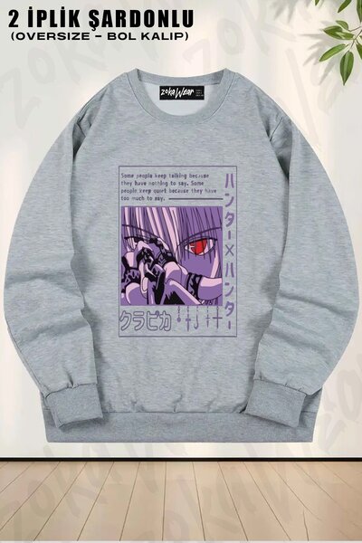 ZOKAWEAR Unisex Kurapika V2 Hunter X Hunter cu imprimeu supradimensionat gule...