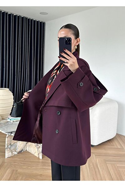Lady Pixie Women's Premium Quality Medium Length Trench Coat