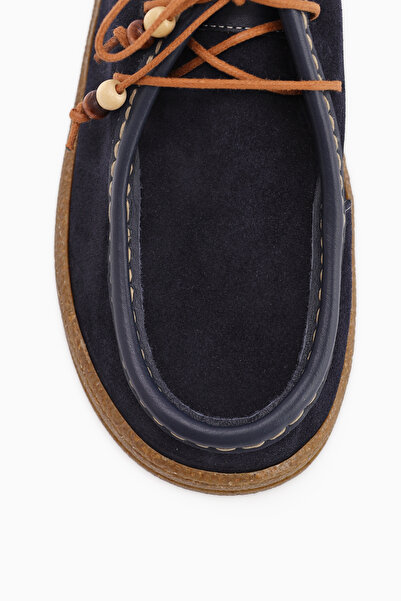 Limoya Polin Справжня шкіра Синій замш З шнурівкою Повсякденні лофери