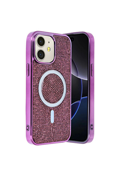 Twin Store غطاء هيلين ماجسيف لهاتف آيفون 11 - أرجواني غامق