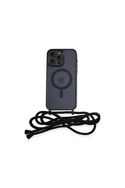 magicool جراب آيفون 12 برو ديفو ليزر معلق غطاء ماجسيف - أسود