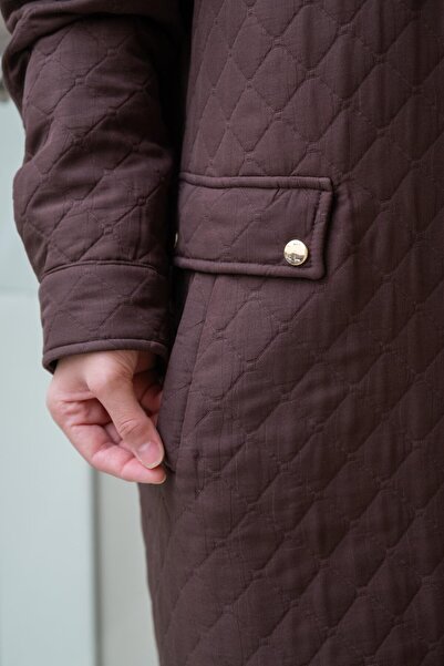 FUAT GÜRSEN Fuat Gürşen Quilted Cap with Shoulder Epaulettes and Pockets