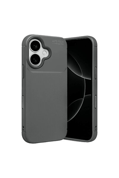 Twin Store غطاء كربون آيفون 17 بتركيز تلقائي - رمادي