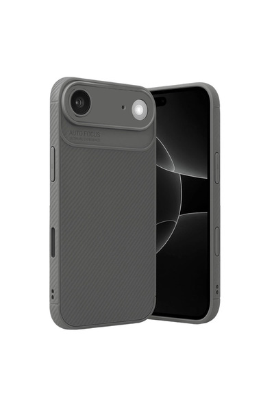 Twin Store غطاء كربون آيفون 17 إير أوتو فوكس - رمادي