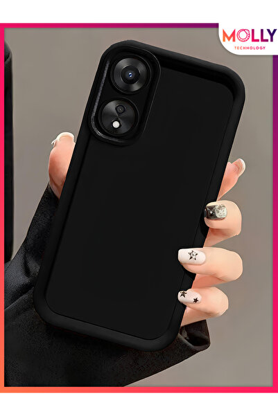 Molly Black Edges Thick Pan Silicone Case for Oppo A60