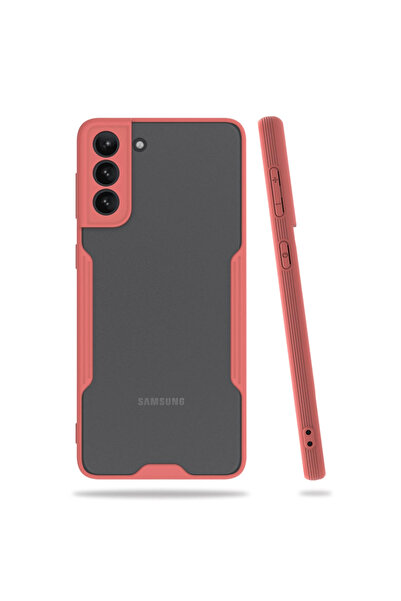 Najmaddin حافظة سامسونج جالاكسي S21 بلس سيليكون بلاتينيوم - وردي