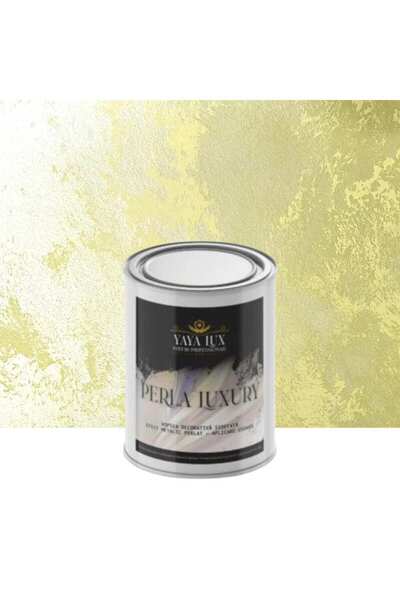 YaYa Color Vopsea decorativa de Lux, Perla Luxury cu Fulgi Perlati, Galben Im...