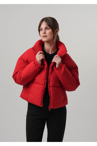 PIQUE KADIN MONT Şişme Kadın Crop Mont