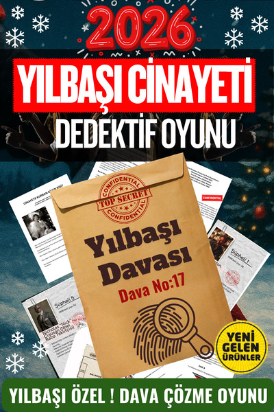 GameBulance New Year's Case, New Year's Case, Detective Game, Murder Solving Box Game, New Year's Activity